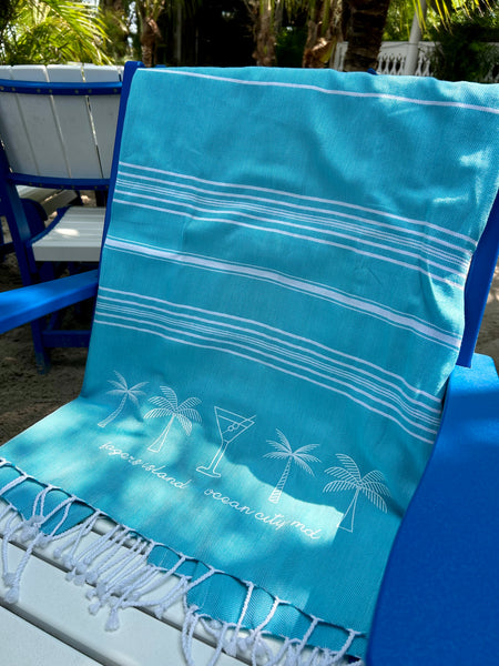 Tasseled beach blanket