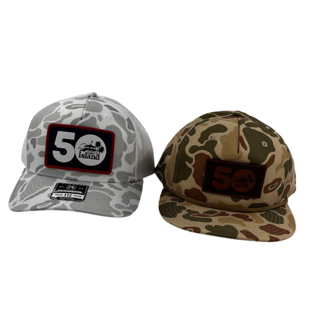 fagers island 50th anniversary camouflage hats