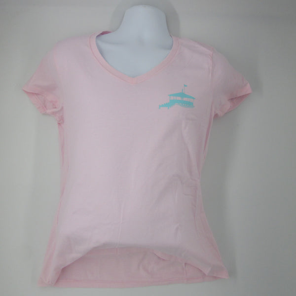 Women's Pink Palm Shirt
