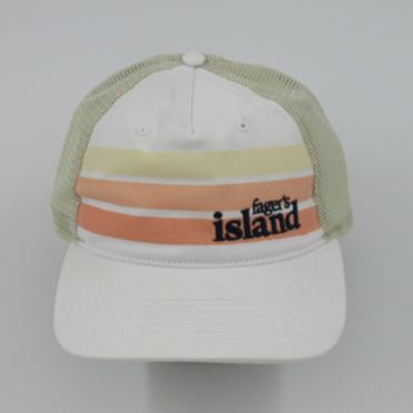 Fager's Island Striped Trucker Hat